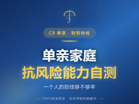 D43 财务体检篇 | C9 单亲家庭 单亲家庭抗风险能力自测